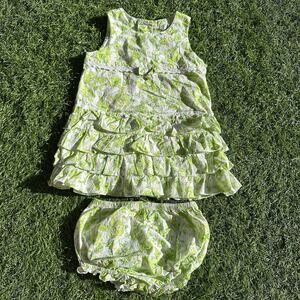 George Dress Girls Toddler Size 24 Months‎ Bloomers Slip On Flowers Ruffles